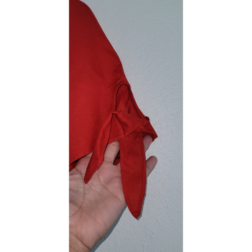 Red Carter Top -  Color-Red - Picture 7 of 9